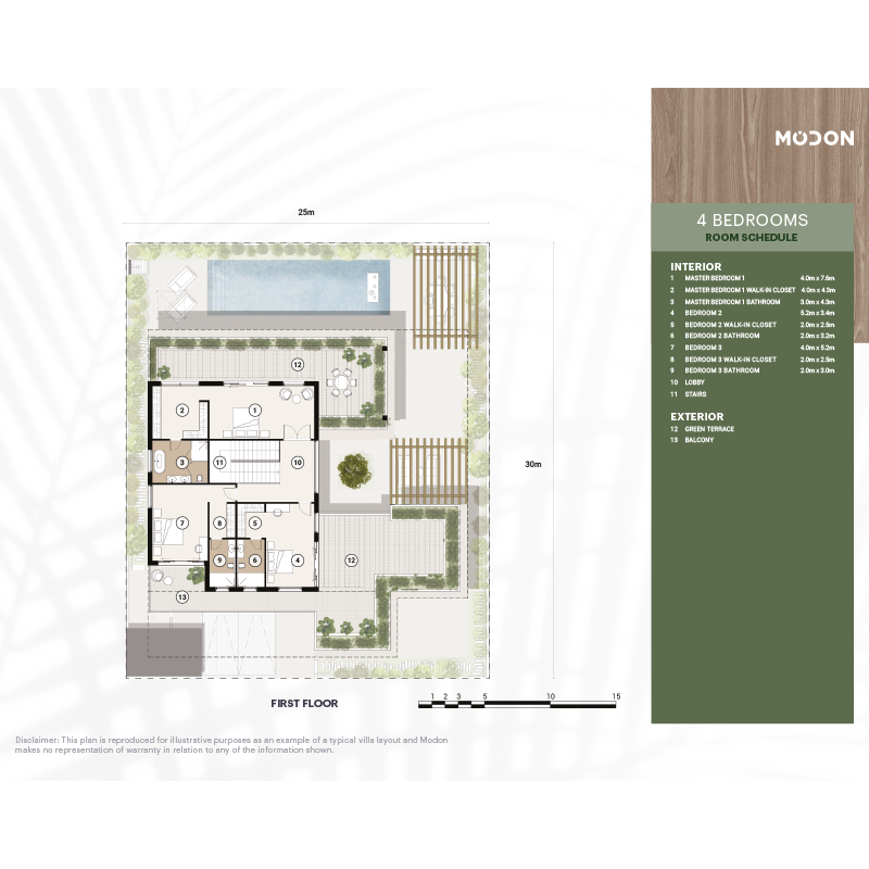 4-Bedroom Villa (First Floor)