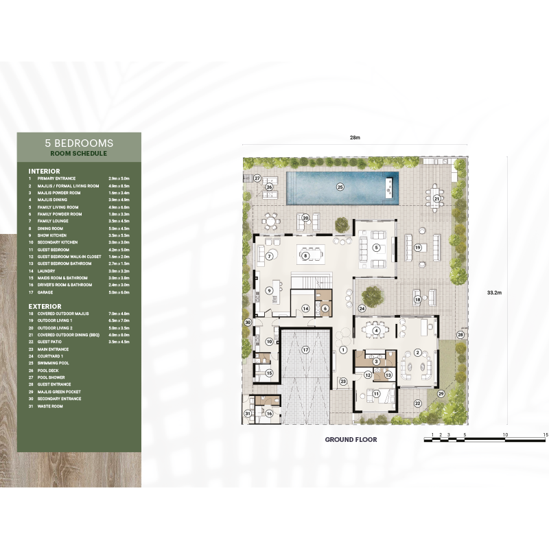 5-Bedroom Villa (Ground Floor)
