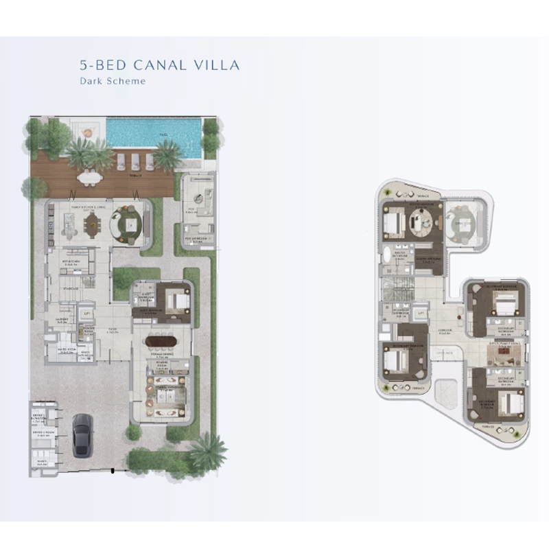 YAS RIVA - 5 Bedrooms (Option 2)