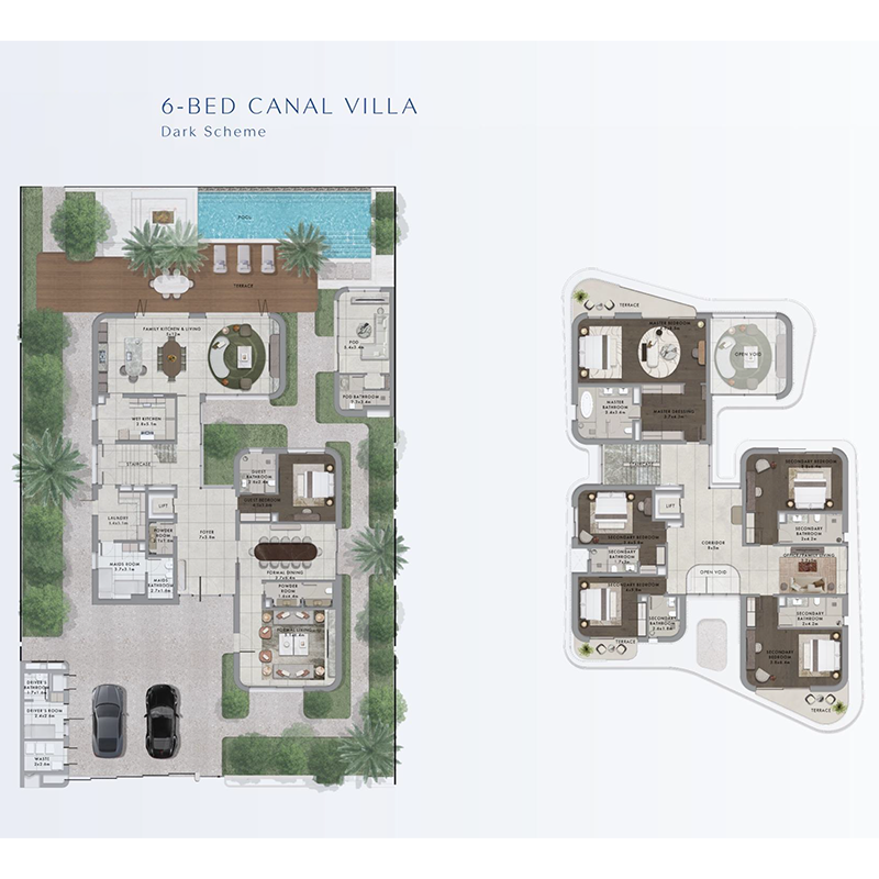 YAS RIVA - 6 Bedrooms (Option 2)