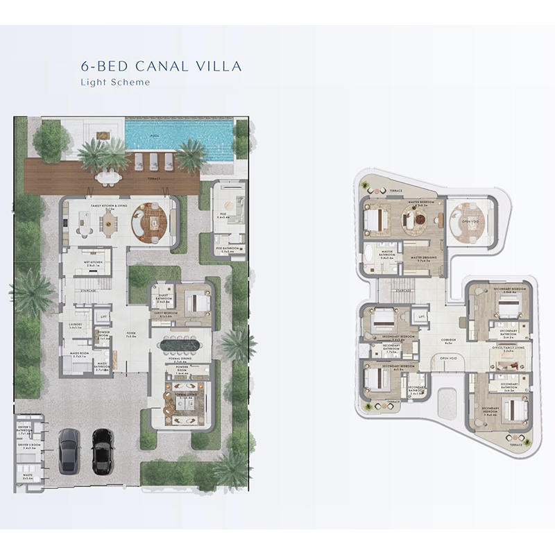 YAS RIVA - 6 Bedrooms (Option 1)