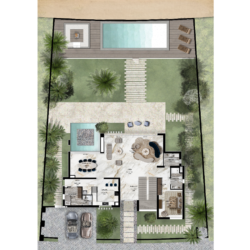 Signature 5 Bedroom Villa >> GROUND FLOOR